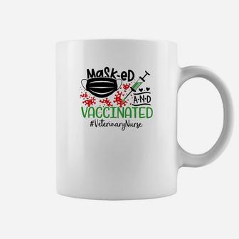Masked And Vaccinated Veterinary Nurse Coffee Mug - Seseable