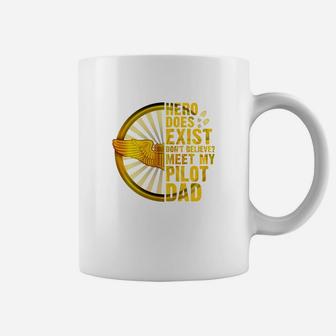 Meet My Military Pilot Dad Jobs Gifts Coffee Mug - Seseable