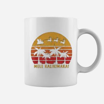 Mele Kalikimaka Retro Hawaiian Christmas Gift Coffee Mug - Seseable