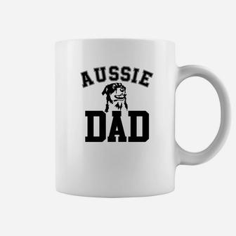 Mens Aussie Dad Dog Dad Funny Fathers Day Gift For Men Premium Coffee Mug - Seseable