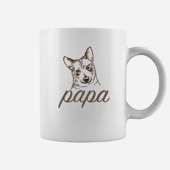 Mens Australian Cattle Dog Papa Premium Coffee Mug - Seseable