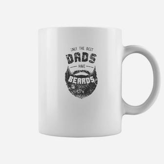 Mens Best Dads Have Beards Funny Cute Beard Gift Coffee Mug - Seseable