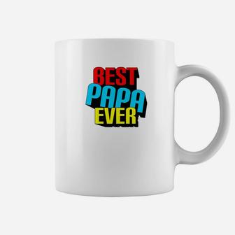 Mens Best Papa Ever Grandpa Fathers Day Gift Premium Coffee Mug - Seseable