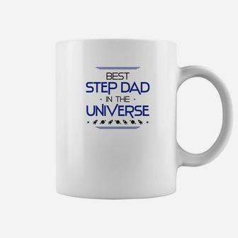 Mens Best Step Dad In The Universe Fathers Day Gifts Space Kids Premium Coffee Mug - Seseable