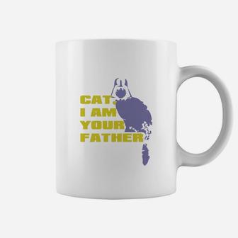 Mens Cat I Am Your Father Shirt Coffee Mug - Seseable