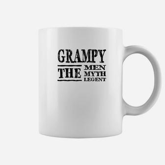Mens Family Fathers Day Grampy The Man Myth Legend Papa Coffee Mug - Seseable