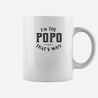 Mens Family Fathers Day Im The Popo Thats Why Men Coffee Mug - Seseable