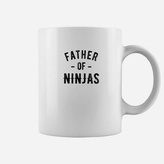 Mens Father Of Ninjas Martial Arts Dad Premium Coffee Mug - Seseable