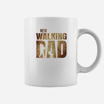 Mens Funny Fathers Day Gift For New Daddy New Walking Dad Premium Coffee Mug - Seseable