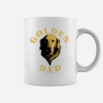 Mens Golden Retriever Dog For Dad Father Owner Golden Dad Coffee Mug - Seseable