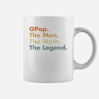 Mens Gpop Man Myth Legend Father Dad Uncle Gift Idea s Coffee Mug - Seseable