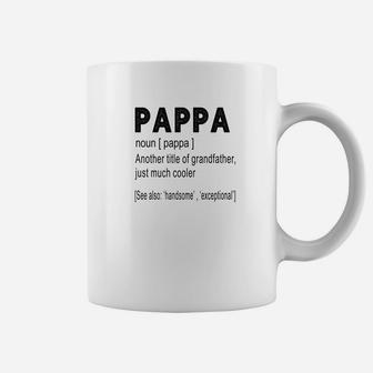 Mens Grandpa Gift Pappa Definition For Grandfather Men Coffee Mug - Seseable