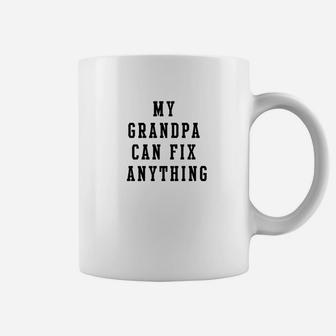 Mens My Grandpa Can Fix Anything Grandfather Gifts Idea F Coffee Mug - Seseable