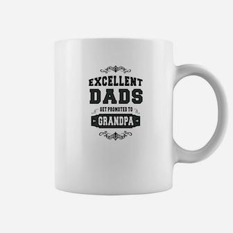 Mens Only Excellent Dads Get Promoted Papa Grandpa Gift Men Tshi Coffee Mug - Seseable
