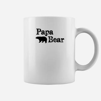 Mens Papa Bear For Pappa Bear Poppa Bear Dad Coffee Mug - Seseable