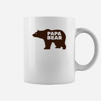 Mens Papa Bear Mens Fathers Day Gif For Dad Coffee Mug - Seseable