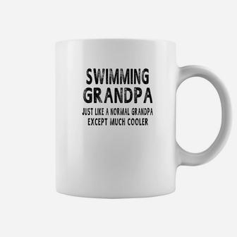 Mens Swimming Grandpa Fathers Day Gifts Grandpa Mens Coffee Mug - Seseable