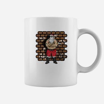 Mens Tattooed Dad Christmas Funny Gangsta Santa Coffee Mug - Seseable