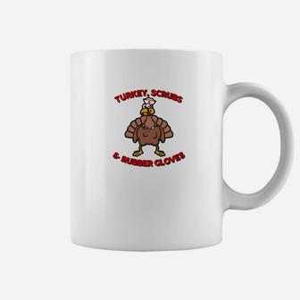 Mens Thanksgiving Turkey Nurse Thankful Vintage Tee Gifts Coffee Mug - Seseable