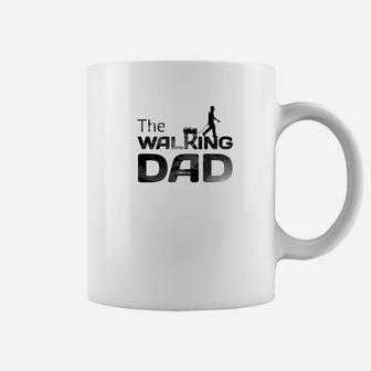 Mens The Walking Dad Present For Dad Father Premium Coffee Mug - Seseable