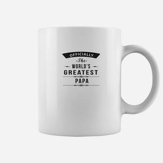 Mens The Worlds Greates Papa Grandpa Gifts Coffee Mug - Seseable