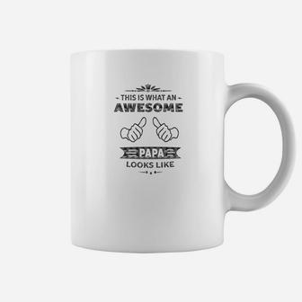 Mens This Is What Awesome Papa Looks Like Men Gift Coffee Mug