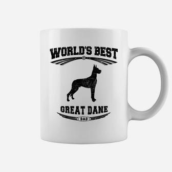 Mens Worlds Best Great Dane Dog Dad Men Tee Coffee Mug - Seseable