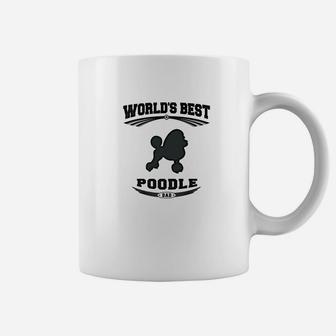Mens Worlds Best Poodle Dog Dad Men Coffee Mug - Seseable