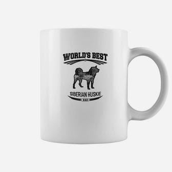 Mens Worlds Best Siberian Huskie Dog Dad Men Shirts1 Coffee Mug - Seseable