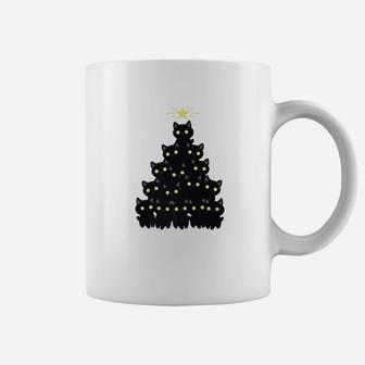 Merry Catmas Christmas Black Cat Funny Holiday Coffee Mug - Seseable