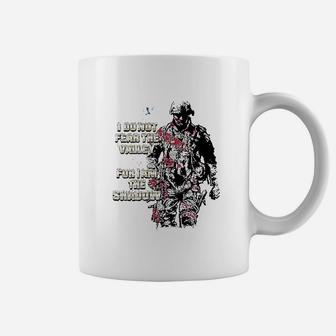 Military American Flag Soldier I Am The Shadow Coffee Mug - Seseable