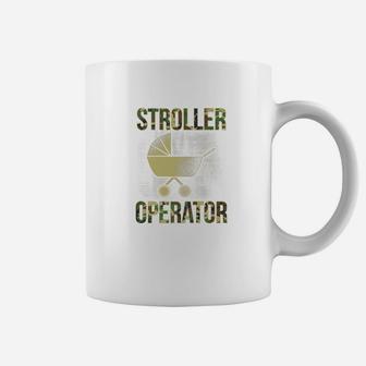 Military Dad Shirt Stroller Operator First Time Father Coffee Mug - Seseable