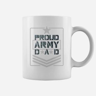 Military Proud Us Army Dad Veteran Usa Flag Coffee Mug - Seseable