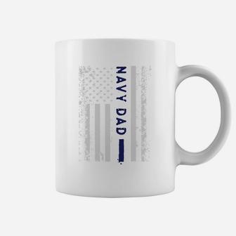 Military United States Proud Navy Dad Flag s Coffee Mug - Seseable