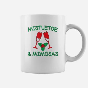 Mistletoe Mimosas Christmas Coffee Mug - Seseable