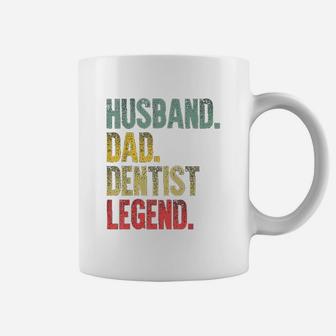Mns Funny Vintage Husband Dad Dentist Legend Retro Coffee Mug - Seseable