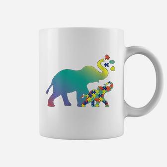 Mom Gift Elephant Puzzle Design Coffee Mug - Seseable