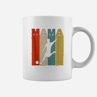 Mom Vintage Gift Soccer Boy Mama Coffee Mug - Seseable