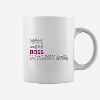 Mom Wife Boss Coffee Mug - Seseable