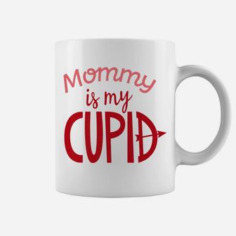 Mommy Is My Cupid Valentines Day Mom Kids Boys Girls Coffee Mug - Seseable