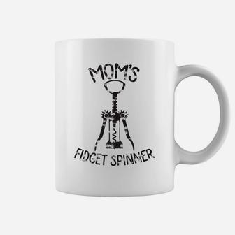 Moms Fidget Spinner Funny Wine Corkscrew Coffee Mug - Seseable