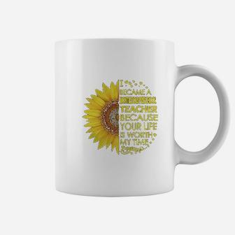Montessori Preschool Teacher Sunflower Coffee Mug - Seseable