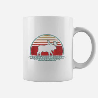Moose Retro Vintage Elk 80s Style Animal Lover Gift Coffee Mug - Seseable