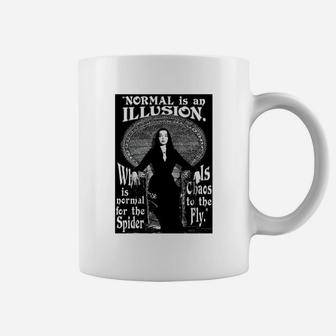 Morticia Addams-"normal Is An Illusion" Coffee Mug - Seseable