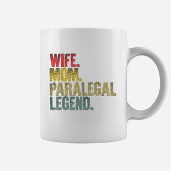 Mother Women Funny Gift Wife Mom Paralegal Legend Coffee Mug - Seseable