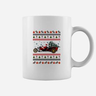 Motorrad Weihnachtspullover Herren Tassen, Lustiges Design - Seseable