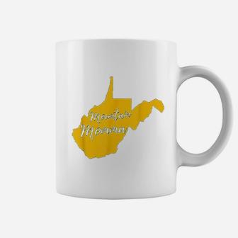 Mountain Momma West Virginia State Map Coffee Mug - Seseable