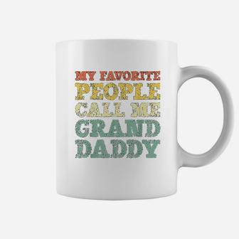 My Favorite People Call Me Granddaddy Vintage Christmas Coffee Mug - Seseable