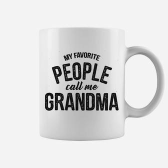 My Favorite People Call Me Grandma Funny Mothers Day Coffee Mug - Seseable