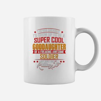 My Godfather Is An Army. Cool Gift For Daughter From Godfather Coffee Mug - Seseable